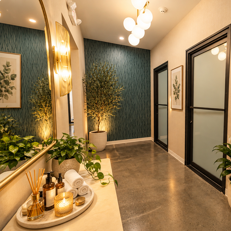 sada fully furnished medical office suites hallway